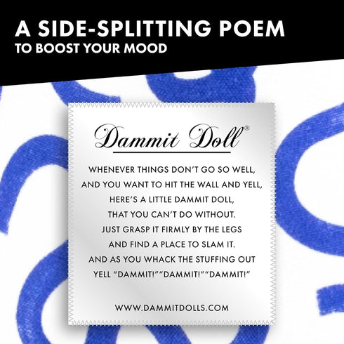 Dammit Doll - Classic Random Color, Stress Relief Gag Gift, 1 Doll