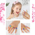 36pcs Adjustable Rhinestone Gem Rings Set for Little Girls with Heart Shape Display Case, Jewelry Rings