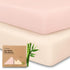 KeaBabies 2-Pack Baby Crib Sheets for Boys, Girls - 52x28 Viscose Derived