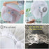 2 Pack 16" Washable Fan Cover, Dustproof Pedestal Fan Mesh Cover, Protects Kids' Fingers, Perfect for Parents of