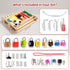 2-5 Set, INIFEIDALA Montessori Wooden Busy Board - Fine Motor Skills Toys for Year Old Boys Girls, Preschool STEM Life