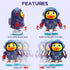 WRYBV Dancing Space Duck Toy, Space Duck Dancing Musical Interactive Toy, Walking Duck Baby Robot, Electric Dancing