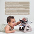 Taf Toys Black & White Rattling Spinning Book, High Contrast Newborn Baby Toy 0-6 6-12 Months with Mirror for Cognitive