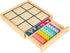 Wooden Sudoku Puzzles Board Game with Drawer, Colorful Math Brain Teaser Educational Desktop Game