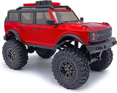 RCHUBAM 4PCS 1.0" Crawler Tires, Micro Rubber Tires for 1/18 TRX4M Axial 1/24 SCX24 Deadbolt Bronco RC Crawler Car