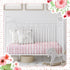 4 Pack Set 52'' 28" Peryiter Crib Sheets Girl Soft Baby Bed Sheet x Nursery Crib Sheets for Standard Bed for Nursery