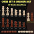 Sets, 15 Inch Set 2 Chess Board Magnetic Chess for Adults & Kids, Checkers Board Game, Handmade Folding Chess Boards