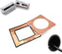 Flexible Edge Trim Protector, Push-in Shield for Steel, Wood, Glass, Plastic Panels, Fits 0.03"-0.045" Thickness,