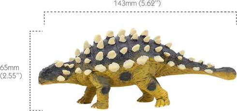 Gemini & Genius Saichania Action Figure, Ankylosaurus Dinosaur World Dino Park Toys, Science Educational Realistic