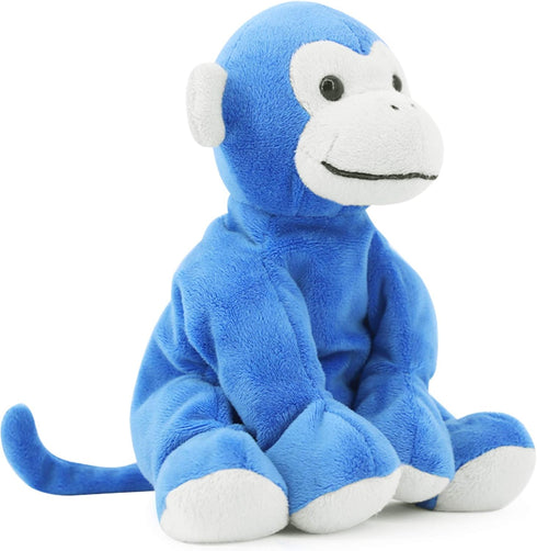 Ape Monkey Stuffed Animal Plush Toy, Soft Cute Blue Monkey for Toddlers & Kids, 7.9"