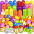 SpringFlower 2000 PCS 2.3" Plastic Easter Eggs With 24 Golden Easter Eggs,