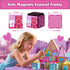 3+, 4-8 3+ GobiDex Princess Magnetic Doll House Building Toys for Girls Pink Magnet Tiles for Kids Ages STEM Sensory