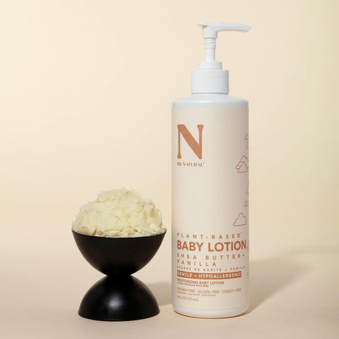 Dr. Natural Baby Lotion, 16 oz - Non-Greasy Body Lotion for Dry Skin with Shea Butter and Vanilla - Hypoallergenic,