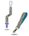 JaxBaby | Vibrant Targets Handmade Pacifier Strap with Clip | Woven Jacquard