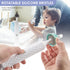 soarup90000 Set Electric Baby Bottle Brush with Electric Bottle Brush and Silicone Bottle/Nipple Brush, Long Straw