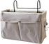 Yosoo Nightstand Hanging Bag, Cotton Linen Storage Pocket with Hook Design for Bunk Bed Dorm Rooms, with Multiple