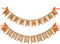 2 Pieces Happy Fall Banner Thankful Burlap Thanksgiving Banner for Mantle, Pumpkin Maple Leaf Garland Decoration