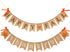 2 Pieces Happy Fall Banner Thankful Burlap Thanksgiving Banner for Mantle, Pumpkin Maple Leaf Garland Decoration
