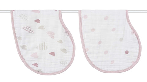 aden + anais Burpy Bib, 100% Cotton Muslin, Soft Absorbent 4 Layers,