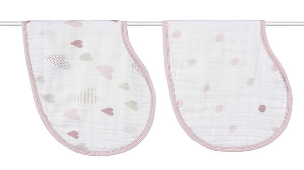 aden + anais Burpy Bib, 100% Cotton Muslin, Soft Absorbent 4 Layers,