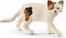 Schleich Farm World - Realistic American Shorthair Cat Toy - Brown and White - Ages 3+