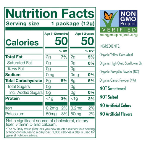 Pack, (Pack 18) Little Bellies Organic Round-a-Bouts Variety Sweetcorn & Pumpkin