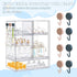 Organizer-5 Pack Countertop,Kitchen,Cabinet,Vanity,Bathroom Baby Bottle Stackable Storage Drawers, Baby Organizers