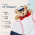 Bearington Collection Lil’ Slugger Snuggler Plush Baseball Lovey, 15 in Plush & Satin Security Blanket