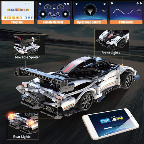 Aorkler 6 7 8 9 10 11 12 Sets (457PCS) STEM Buidling Toys for + Year Old Boys Girls Gifts Remote Control Car Toy