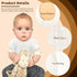 8 Pack EllieHouse Baby Bibs for Girls Boys Muslin Drool Teeth Drooling Teething Bibs Muslin Cotton for Toddler Infant