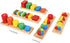 8 1 Set 3 4 5 6 TOWO Wooden Geometric Shapes Stacking Rings and Fractions Boards in Puzzles- Shape Sorter Sorting Toy