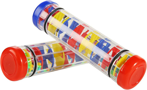 2PCS 8 Inch Rain Maker Stick Tube Shaker, Sensory Auditory Musical Instrument for Kids and Baby
