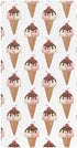 Jynexis Ice Cream White Brown Print Baby Crib Sheets, Cotton Fitted Crib Sheet,