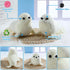 4 Pcs White Seal Stuffed Animal Plush - Cute Chubby Seal Toy Dolls, 10 Inch Gifts for Boys Girls Babies Toddlers