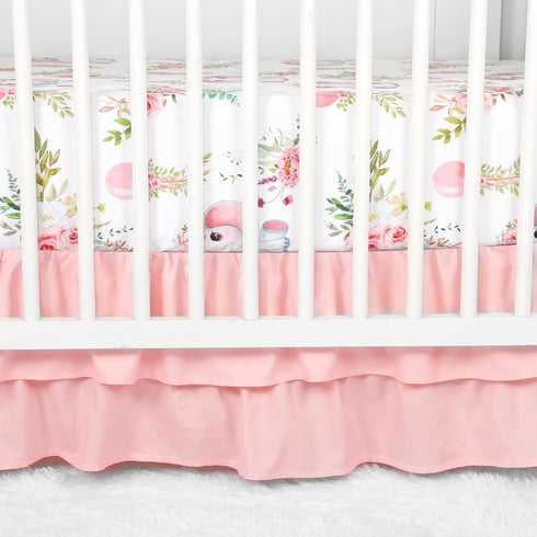 Set Set Set, Baby Crib Bedding for Girls, Soft Bedding with Comfort, Crib Skrit, Crib Sheet, Infant & Toddler Nursery