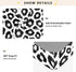 CZXW 52" 28" Black White Leopard Crib Sheets Fitted x Natural Cotton Soft & Breathable for Baby Crib Mattress