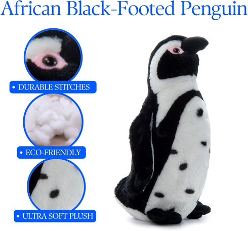 12 inches The Petting Zoo Penguin Stuffed Animal, Gifts for Kids, ABF Penguin Plush Toy