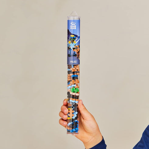 PLUS PLUS Police Officer - 70 Piece Mini Maker Tube Construction Building STEM/STEAM Toy for Kids