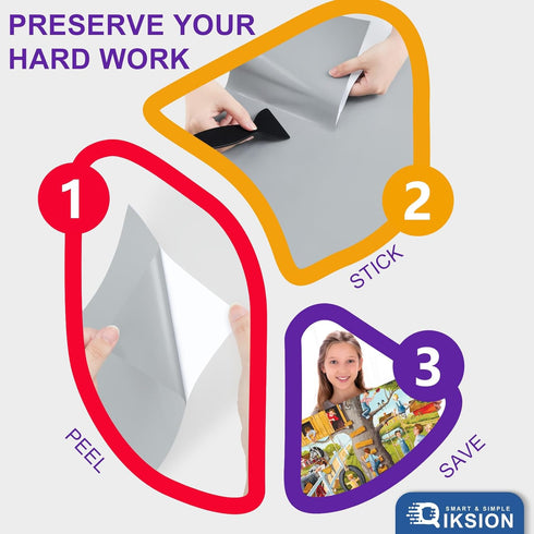 96 16 1000 Puzzle Saver Sheets - Sheets, Peel & Stick, Preserve Puzzle