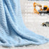 CREVENT 30''X40'' Soft Cozy Warm Baby Blankets - Solid Color for Boys and Girls, Newborn Essentials, Wave Blue