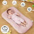 PGONEEE 0-18 Baby Lounger for Newborn, Bionic Design Baby Lounger, Soft Organic Cotton Breathable Lounger for Infants