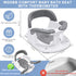 6 360 4 Baby Bath seat for Babies Months & up, Stable Toddler Bath Chair with one-Touch Button, Back Hollow Design