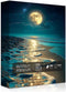 PICKFORU Beach Jigsaw Puzzle 1000 Pieces, Ocean Moon Nature Art Scenery, Colorful Magic