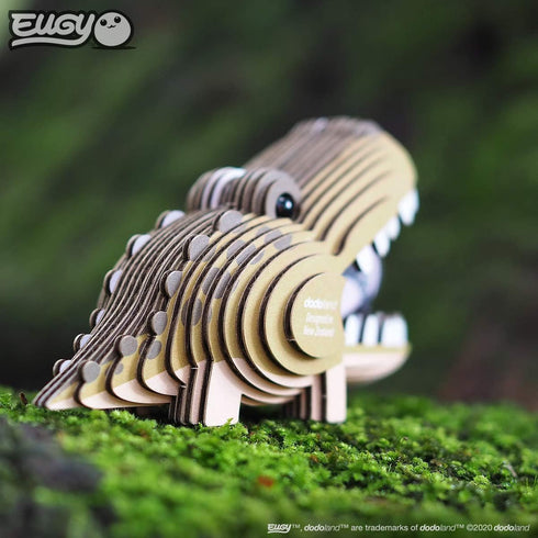 Eugy Alligator 3D Puzzle, 22 Piece Eco-Friendly Educational Toy for Boys, Girls & Kids Ages 6+