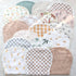 LifeTree 2 Pack Muslin Baby Burp Cloths - Large 70% Viscose from Bamboo & Cotton