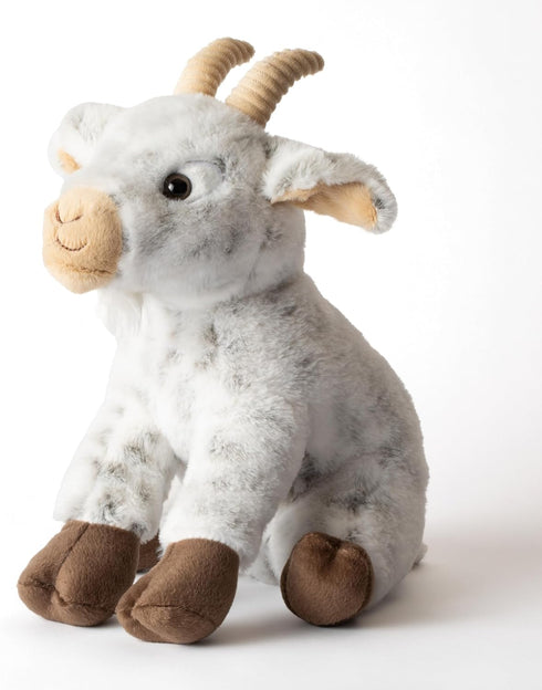 12 inches The Petting Zoo Goat Stuffed Animal Plushie, Gifts for Kids, Wild Onez Farm Animals, Goat Plush Toy