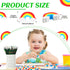 60 Pieces Rainbow Erasers, Cute Classroom Erasers for Kids, St. Patrick's Day Erasers for Office School