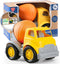 PLAY Eco-Friendly Cement Mixer Toy Truck, No BPA/Phthalate/PVC, Recycled Bioplastic Construction Vehicle