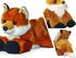 8"" Set) Aurora Mini Flopsi Foxxie Stuffed Animal & Finger Puppet Storybook Soft, Cuddly, Unique Orange Fox Plush Toy