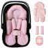 Infant Car Seat Insert, Reversible Baby Carseat Cushion 2-in-1 for Newborns Toddlers